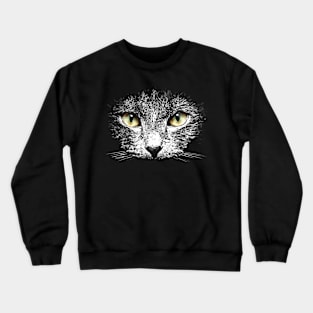 Cute Cat Face Crewneck Sweatshirt